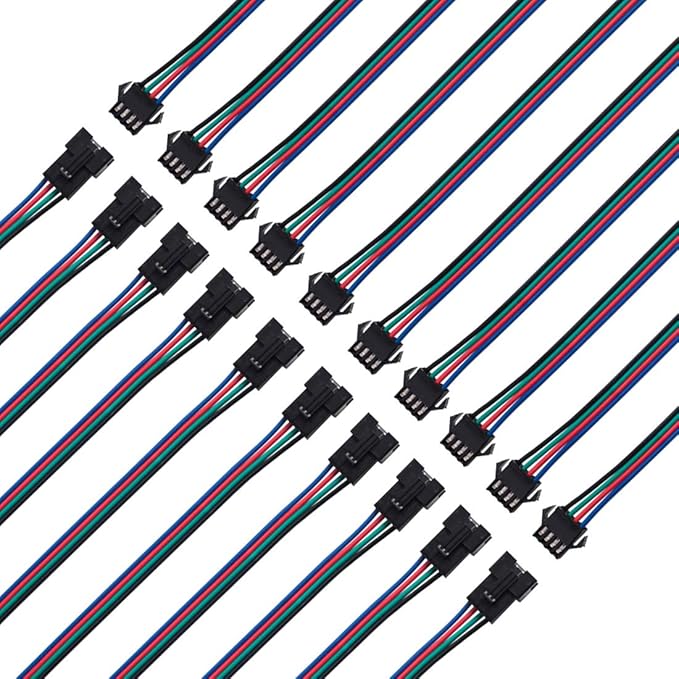 CONECTOR CON CABLE MACHO HEMBRA  JST 2P / 3P / 4P / 5P / 6P