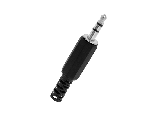 PLUG STEREO 3.5MM PLASTICO CON PROTECTOR