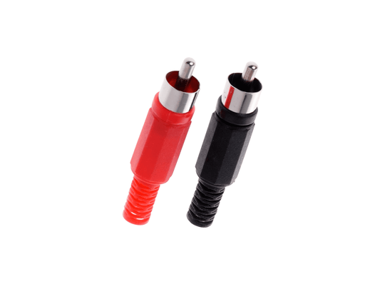 PLUG RCA PLASTICO CON PROTECTOR VK10136