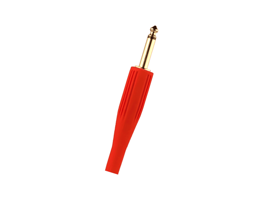 PLUG MONO 1/4 PROTECTOR ROJO