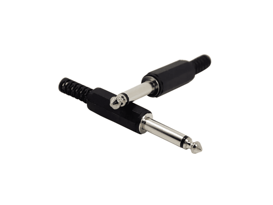 PLUG MONO 6.3MM PLASTICO CON PROTECTOR 
