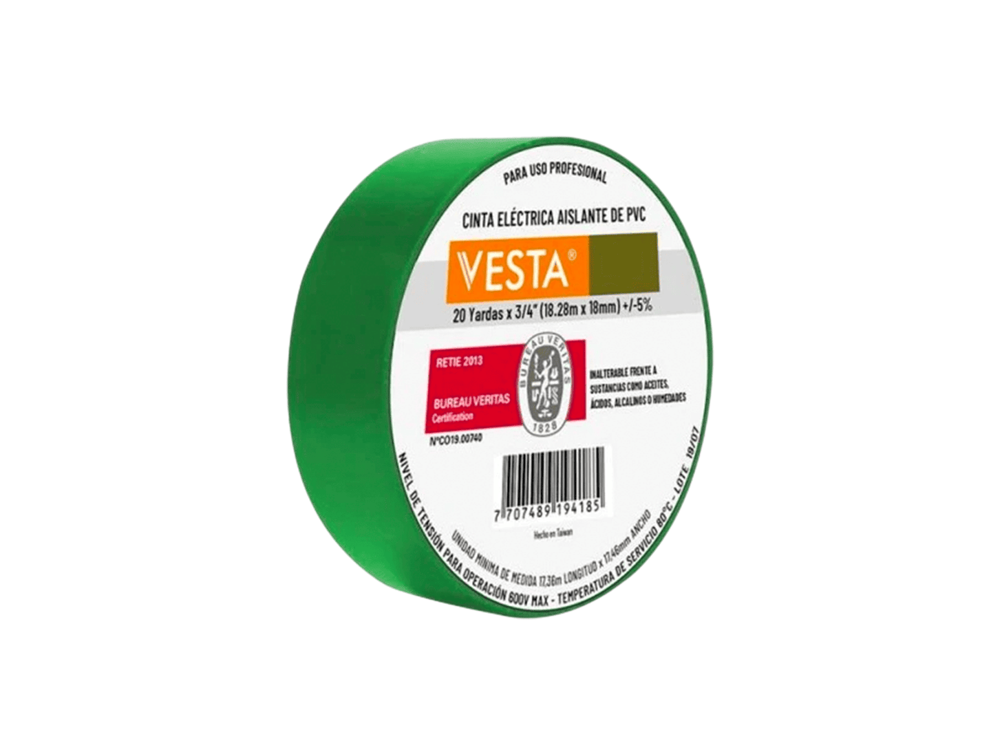 CINTA AISLANTE 20 YARDAS (VESTA)