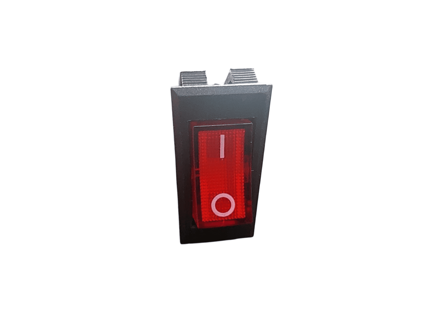 SWITCH BALANCIN 3P 2POS 20A 32X16 MEDIANO BOTON ROJO NEON