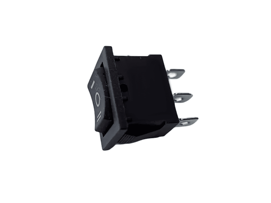 SWITCH BALANCIN 3P 3POS 6A 21X15 PEQUEÑO NEGRO