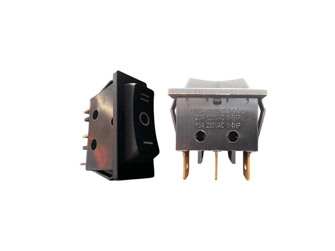 SWITCH BALANCIN 3P 3POS 20A 30.5X14 REVERSIBLE MEDIANO NEGRO 