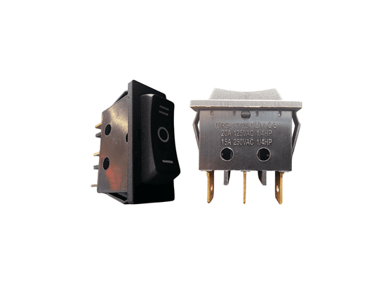 SWITCH BALANCIN 3P 3POS 20A 30.5X14 REVERSIBLE MEDIANO NEGRO 