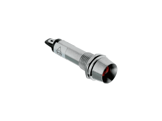 BOMBILLO INDICADOR METALICO 110V ROJO