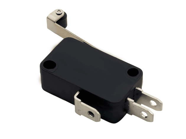 MICRO SWITCH 3P 16A ROLDANA 27MM NEGRO