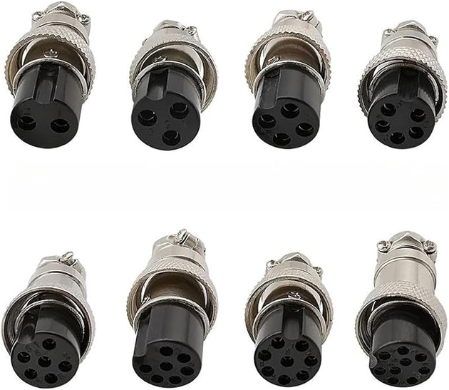 CONECTOR METALICO MACHO HEMBRA DE 2P / 3P / 4P / 5P / 6P / 7P / 8P