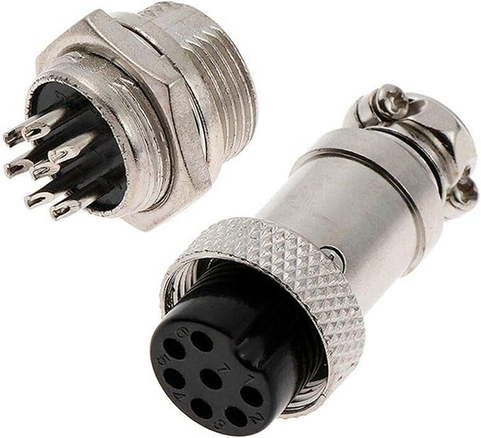 CONECTOR METALICO MACHO HEMBRA DE 2P / 3P / 4P / 5P / 6P / 7P / 8P 