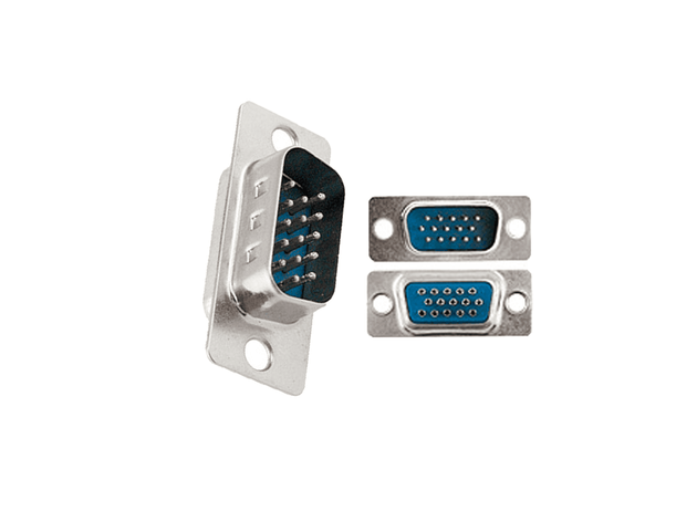 CONECTOR DB15 MACHO 3 HILERAS