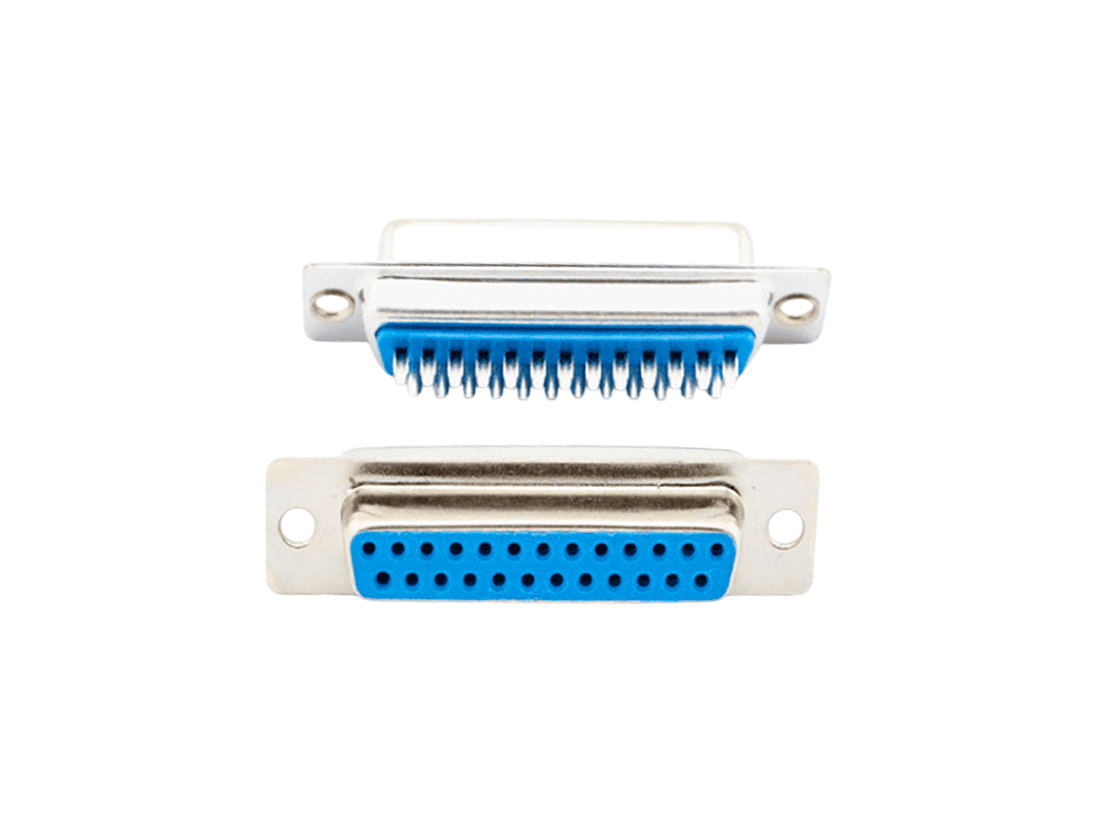 CONECTOR DB25 HEMBRA METALICO