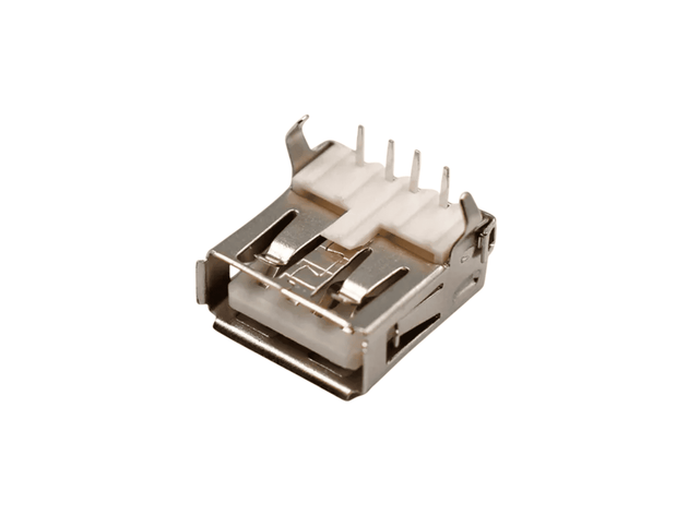 CONECTOR USB "A" HEMBRA PCB EN ANGULO HORIZONTAL