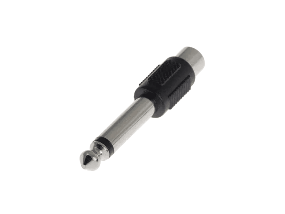 CONECTOR PLUG STEREO 6.3MM A JACK RCA