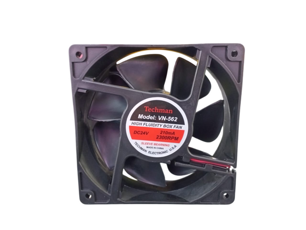VENTILADOR 24V 7 ASPAS PLÁSTICO 12X12X3.8
