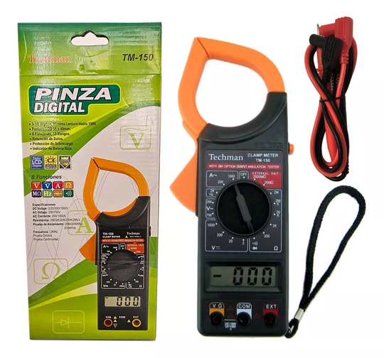 PINZA VOLTIAMPERIMETRICA TECHMAN TM-150
