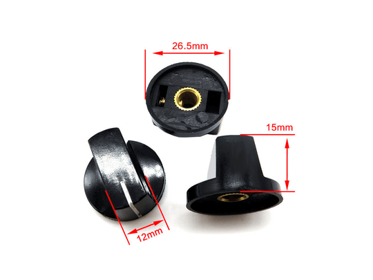 PERILLA NEGRA TORNILLO  DIAMETRO 27MM KT-2651C