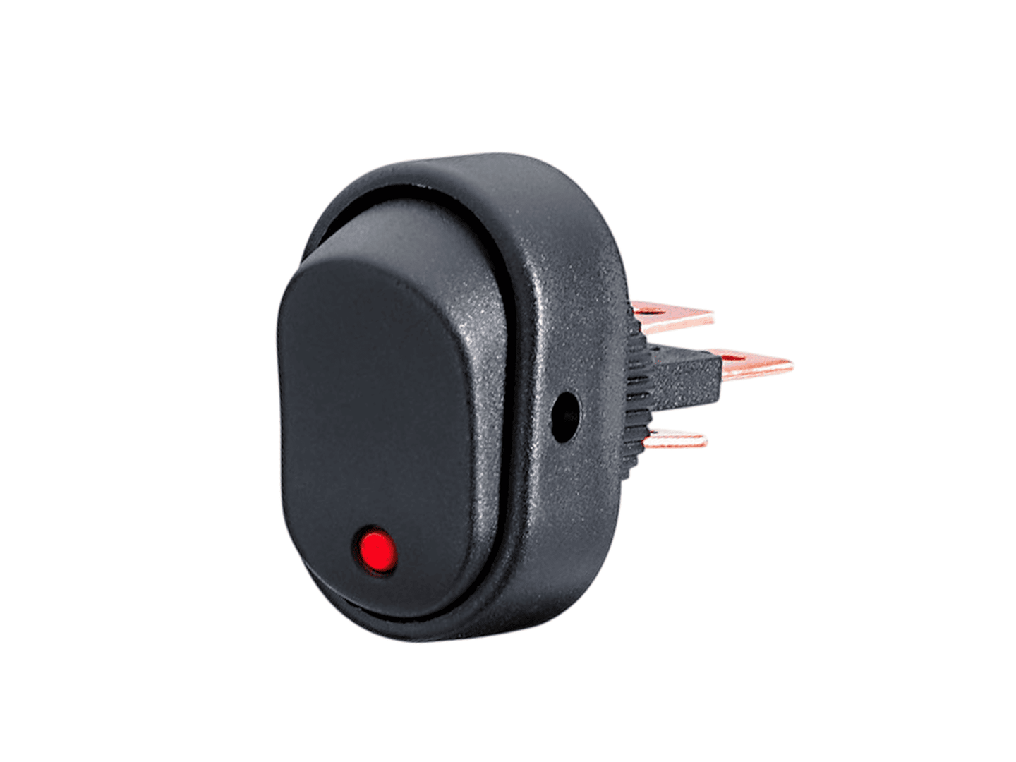 SWITCH AUTOMATICO ROSCA 12MM 3P 2POS 20A  NEON ROJO