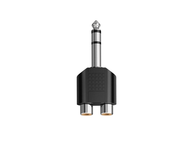 CONECTOR PLUG STEREO 1/4 A 2 JACK RCA
