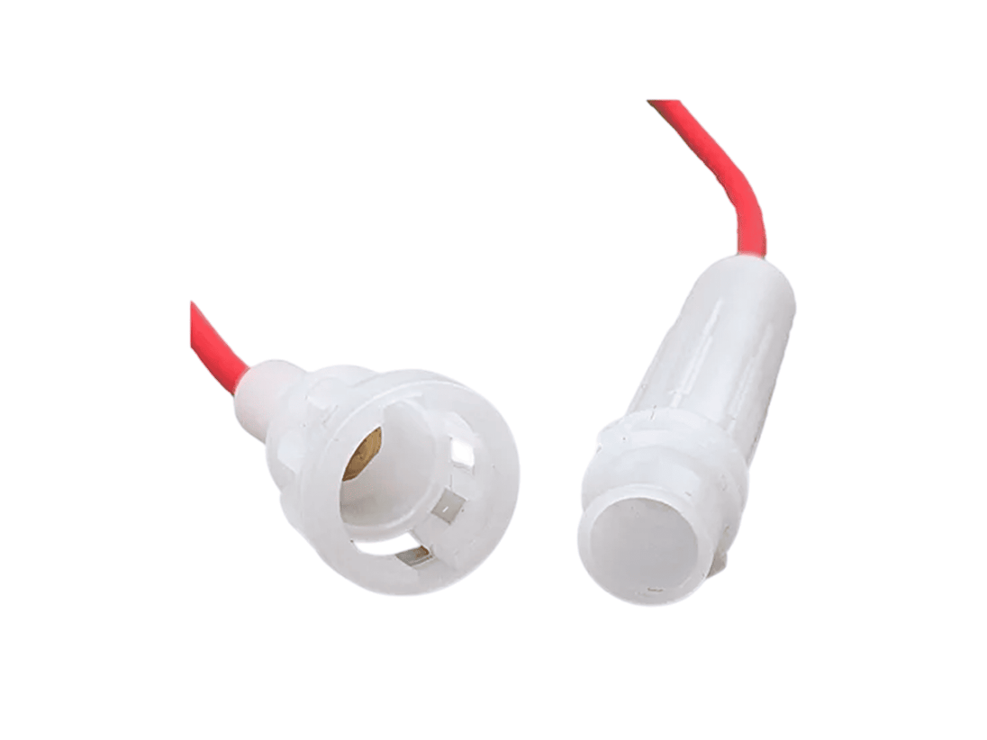 PORTAFUSIBLE AEREO LARGO BLANCO 6X30MM