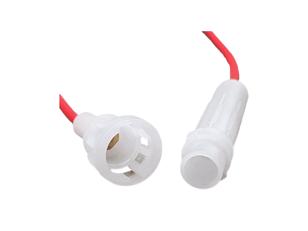 PORTAFUSIBLE AEREO LARGO BLANCO 6X30MM