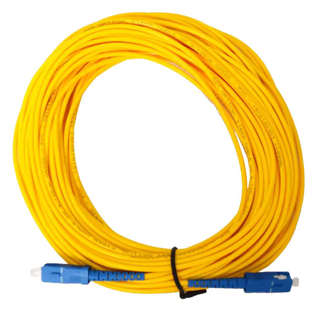 CABLE DE FIBRA OPTICA  MONOMODO SIMPLEX SCSC 25M