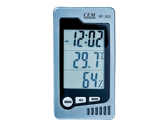 TERMOHIGRÓMETRO DIGITAL 10-90% RH DT322
