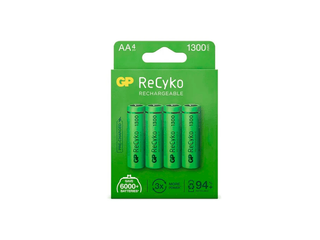 PILA 2A RECARGABLE 1300MA X4 GP
