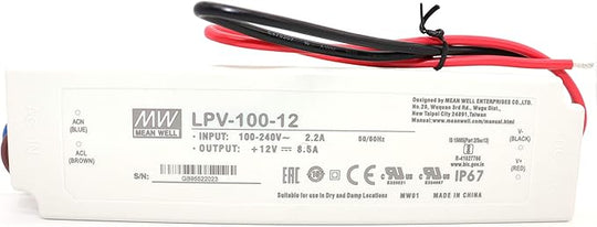 DRIVER MEAN WELL 12V-8.5A (LPV-100-12)