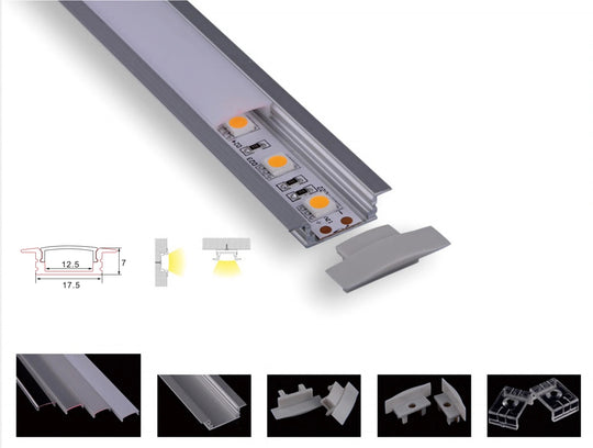 PERFIL EN ALUMINIO PARA CINTA LED