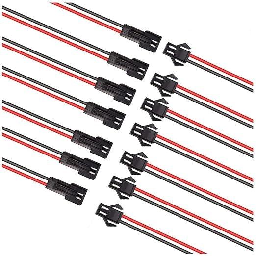 CONECTOR CON CABLE MACHO HEMBRA  JST 2P / 3P / 4P / 5P / 6P