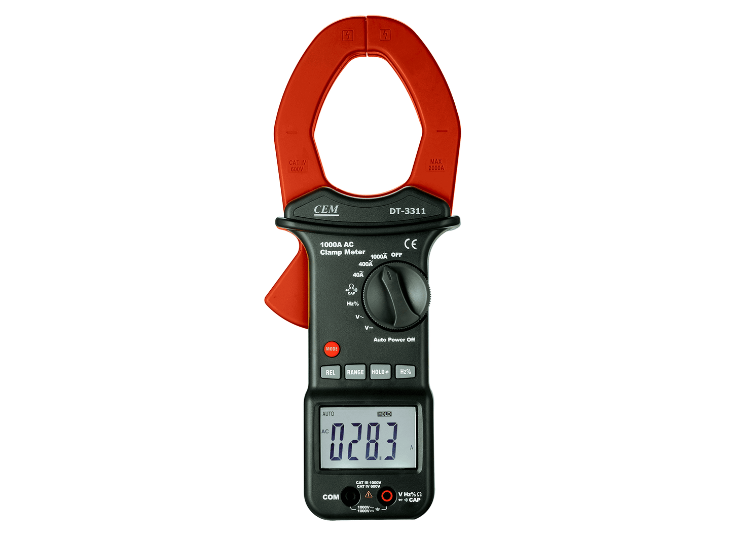 PINZA AMPERIMETRICA 1000V AC/DC, 1000A AC DT3311