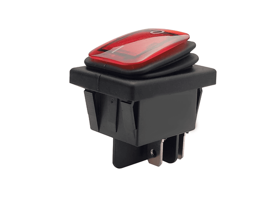 SWITCH BALANCIN 4P 2POS 20A 35X25 GRANDE PROTECTOR DE CAUCHO NEON
