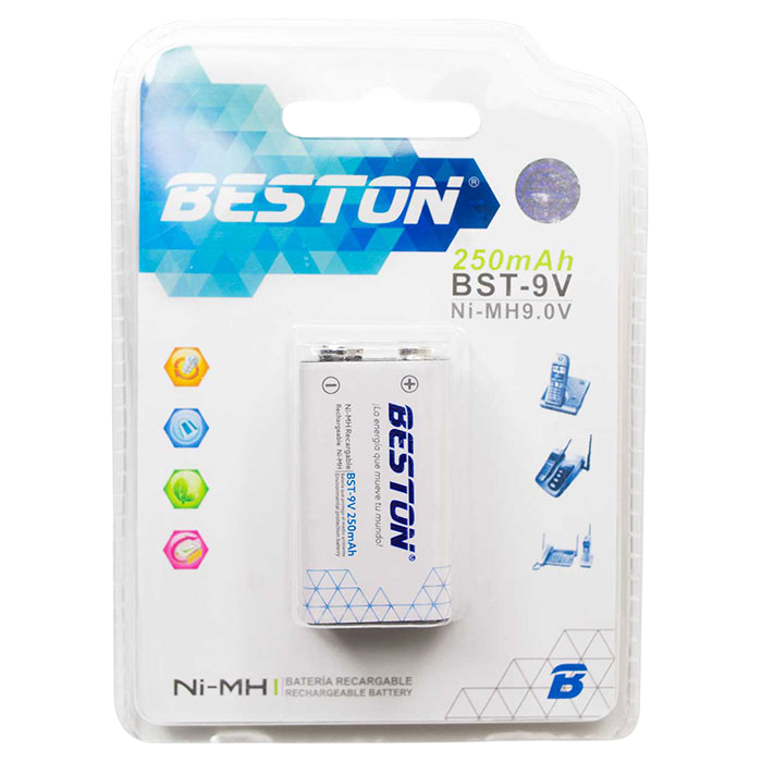 PILA 9V RECARGABLE BESTON 