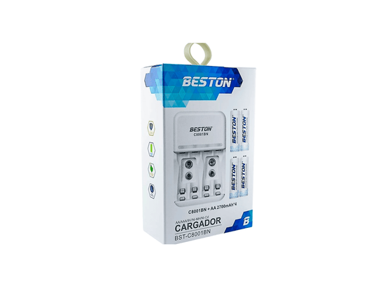 CARGADOR 2A-3A-9V X4PILAS 2A BESTON 