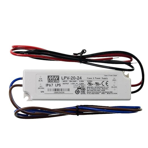 DRIVER MEAN WELL 24V- 0.84A (LPV-20-24)