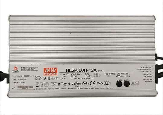 DRIVER MEAN WELL 12V-40A (HLG-600H-12A)