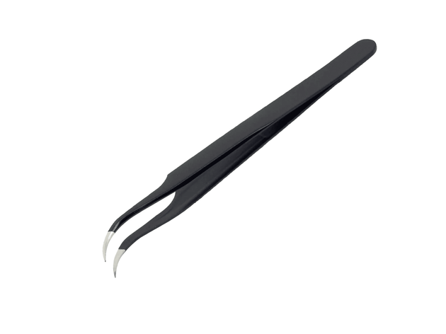 PINZA ALTA PRECISION ANTIESTATICA CURVA 120x9mm ZD-156F