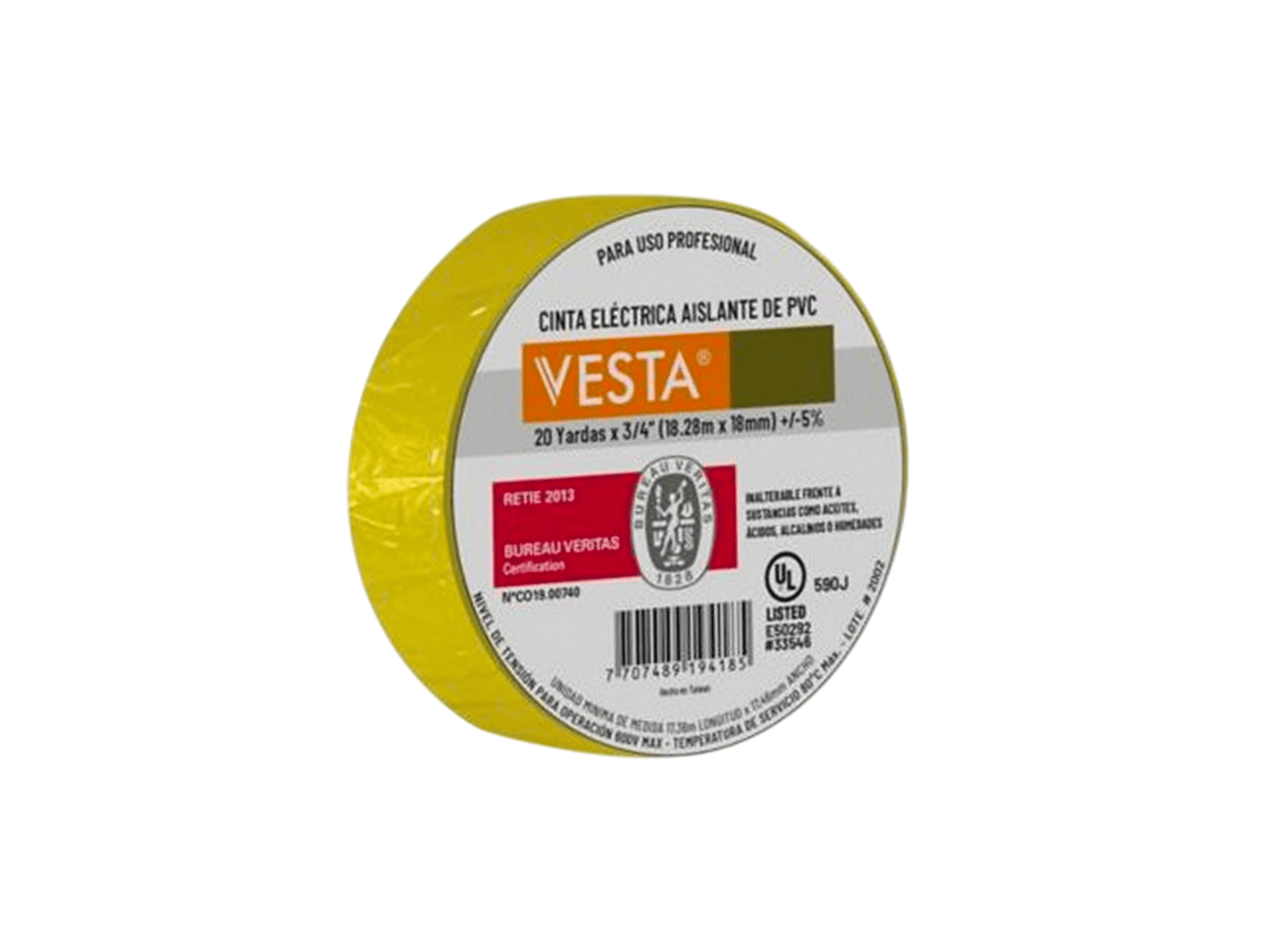CINTA AISLANTE 20 YARDAS (VESTA)