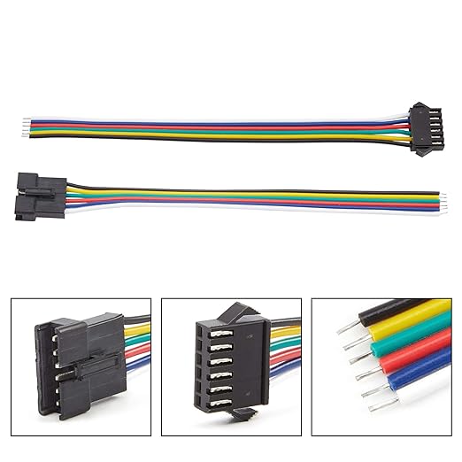 CONECTOR CON CABLE MACHO HEMBRA  JST 2P / 3P / 4P / 5P / 6P