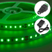 KIT CINTA LED 120/M 12V C/ADAPTADOR + CONECTOR DC