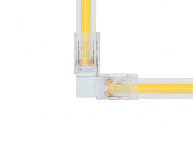 Conector en "L" para Cinta LED COB 8mm - 2 Pines (Esquinero)