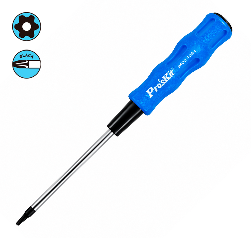 Destornillador de Precisión Torx / Torx Tamper (T5H, T6H, T7H, T8H, T9H) PROSKIT