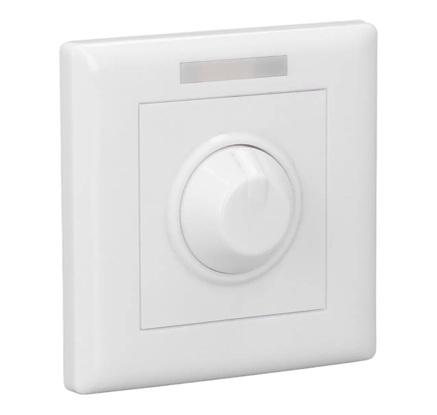Dimmer LED 110V de Perilla + Control Remoto RF (1000W Unicolor)