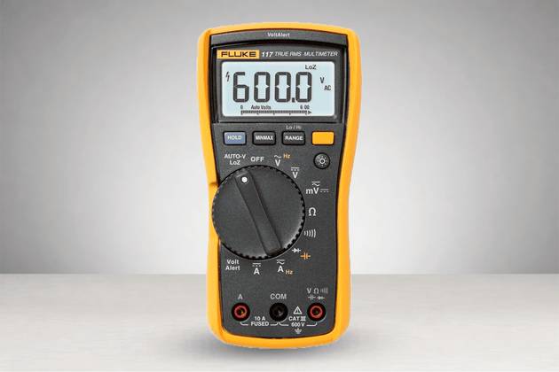 FLUKE 117 | Multímetro Digital True RMS con Detección de Voltaje sin Contacto y Modo de Baja Impedancia LoZ