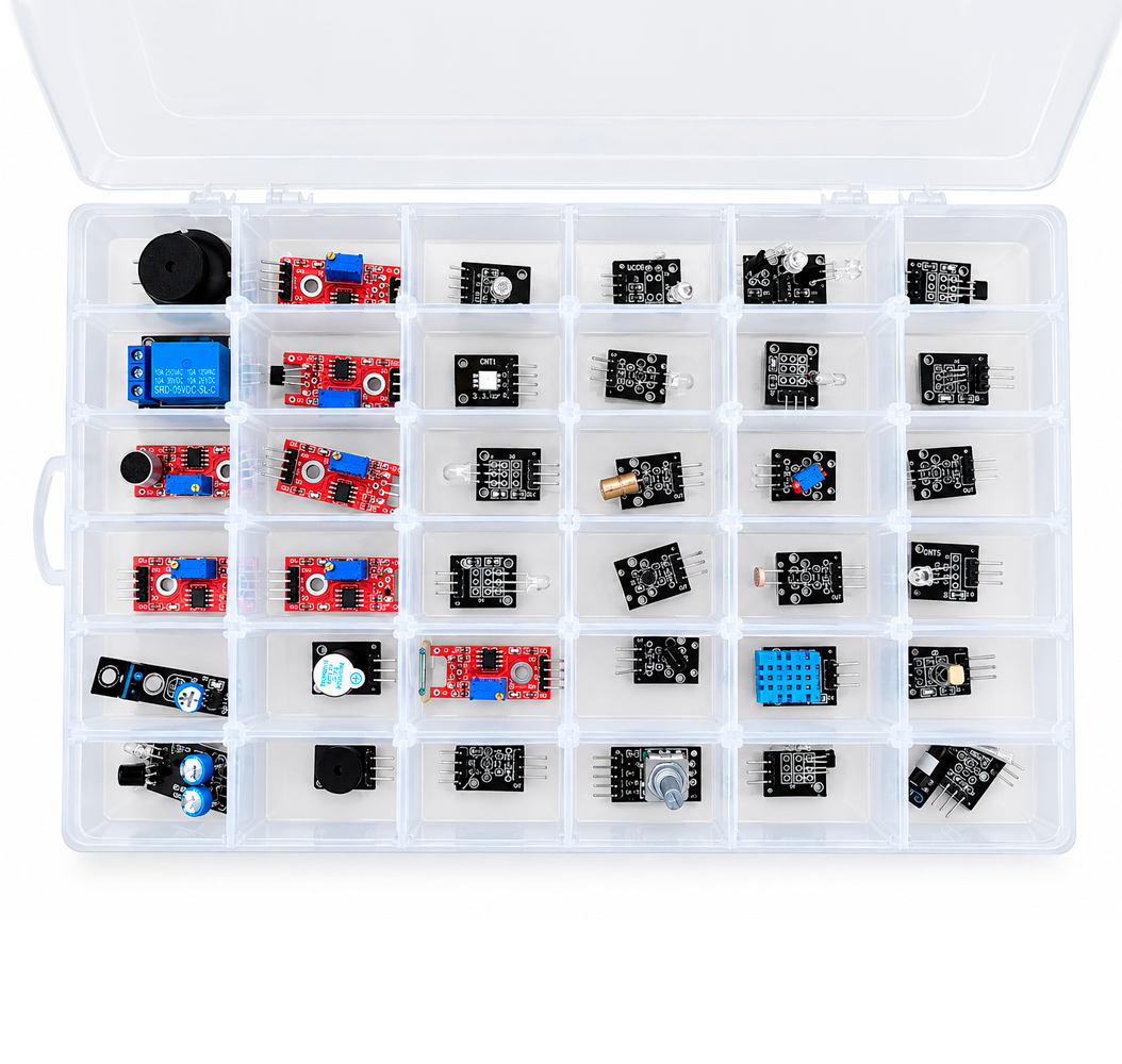 Kit de Sensores 37 en 1 con Caja Organizadora