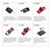 Kit de Sensores 37 en 1 con Caja Organizadora (KY-034, KY-035, KY-036, KY-037, KY-038, KY-039)