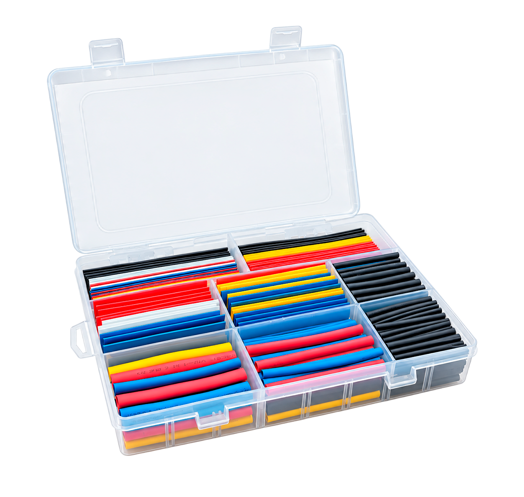 Kit de Tubo Termoencogible WOER (Surtido Multicolor en Caja Organizadora)