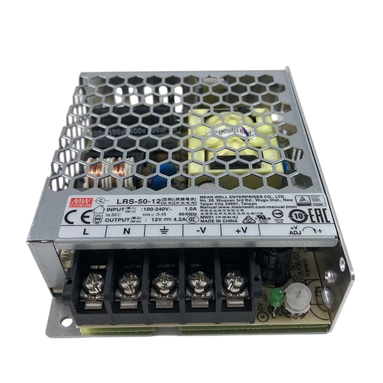 FUENTE MEAN WELL SERIE LRS-50-12
