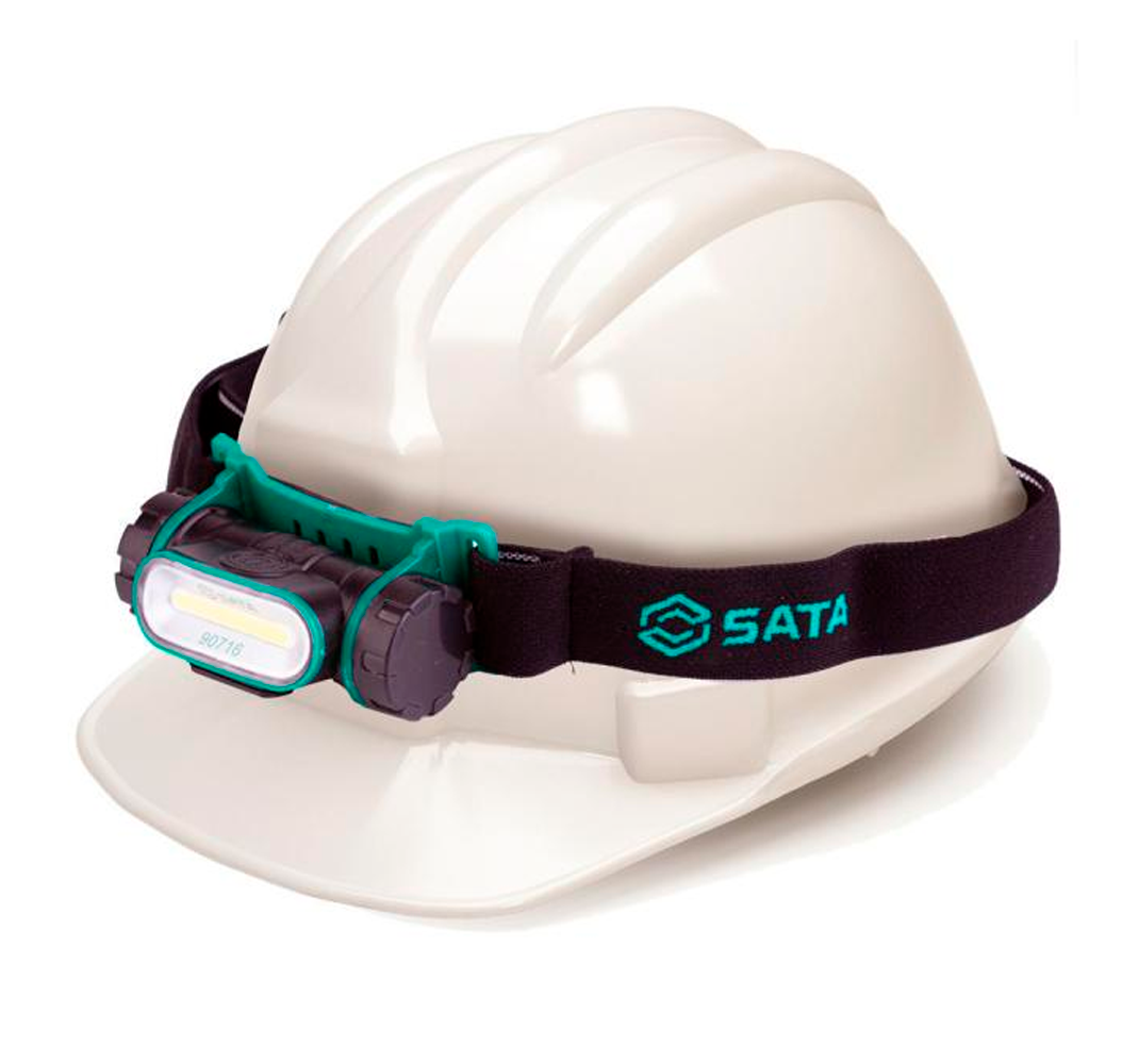 Linterna Tipo Minero LED COB Recargable SATA® (ST90716)